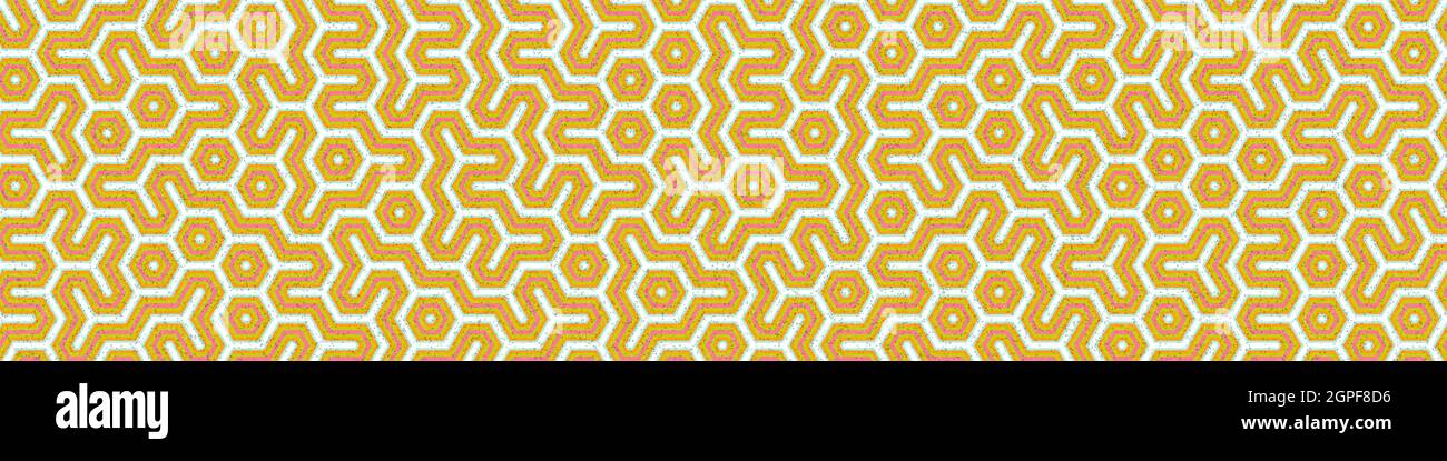 Computer-generated Hexagon Tile Connection art background design illustration Stock Vector