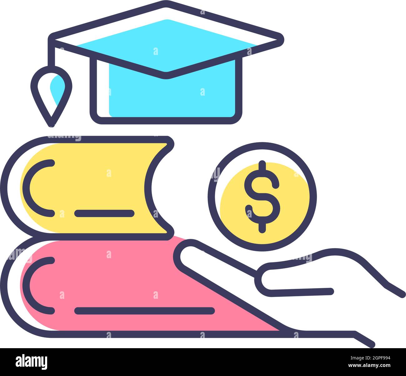 Tuition reimbursement RGB color icon Stock Vector Image & Art Alamy
