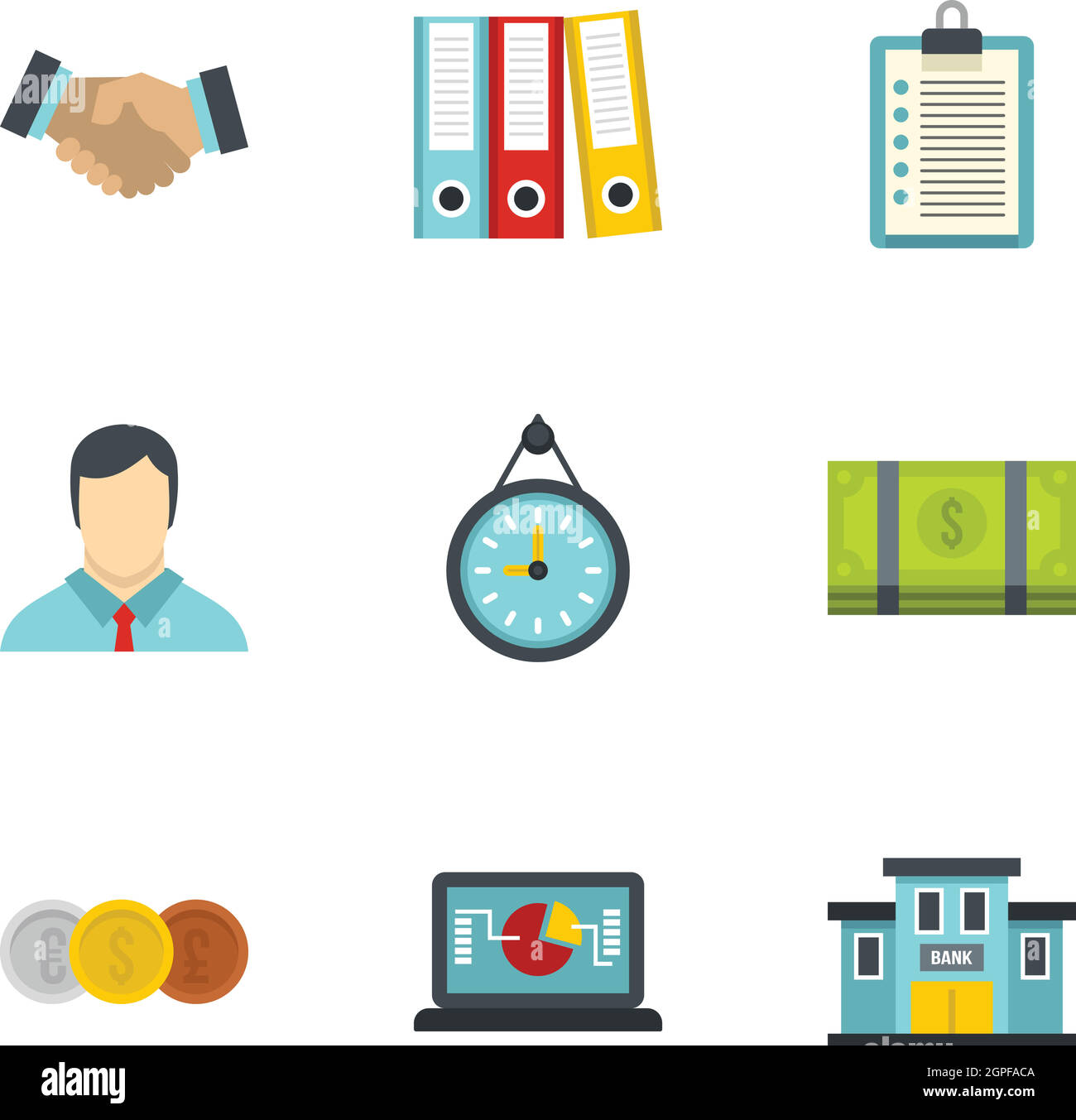 Marketing icons set, flat style Stock Vector Image & Art - Alamy