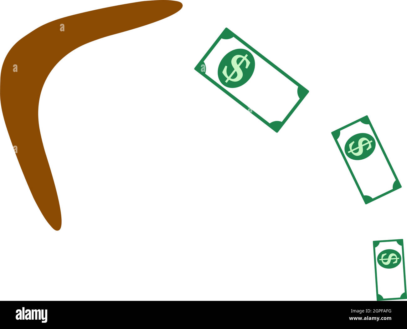 Cashback Boomerang Icon Stock Vector