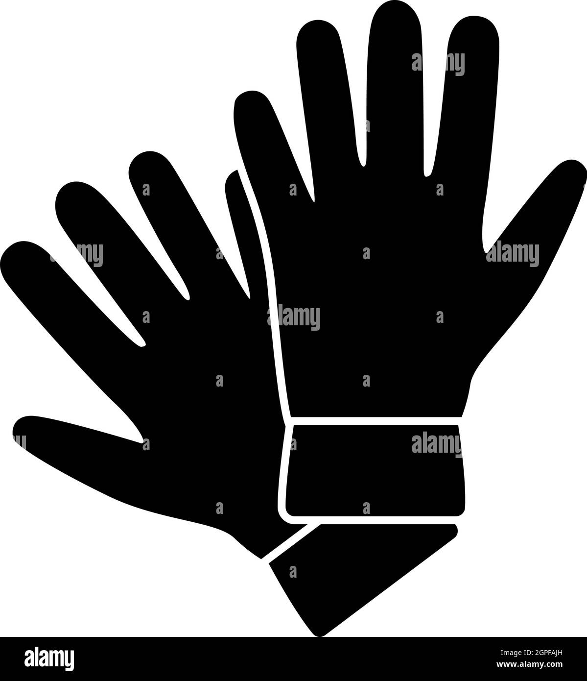 Criminal Gloves Icon Stock Vector