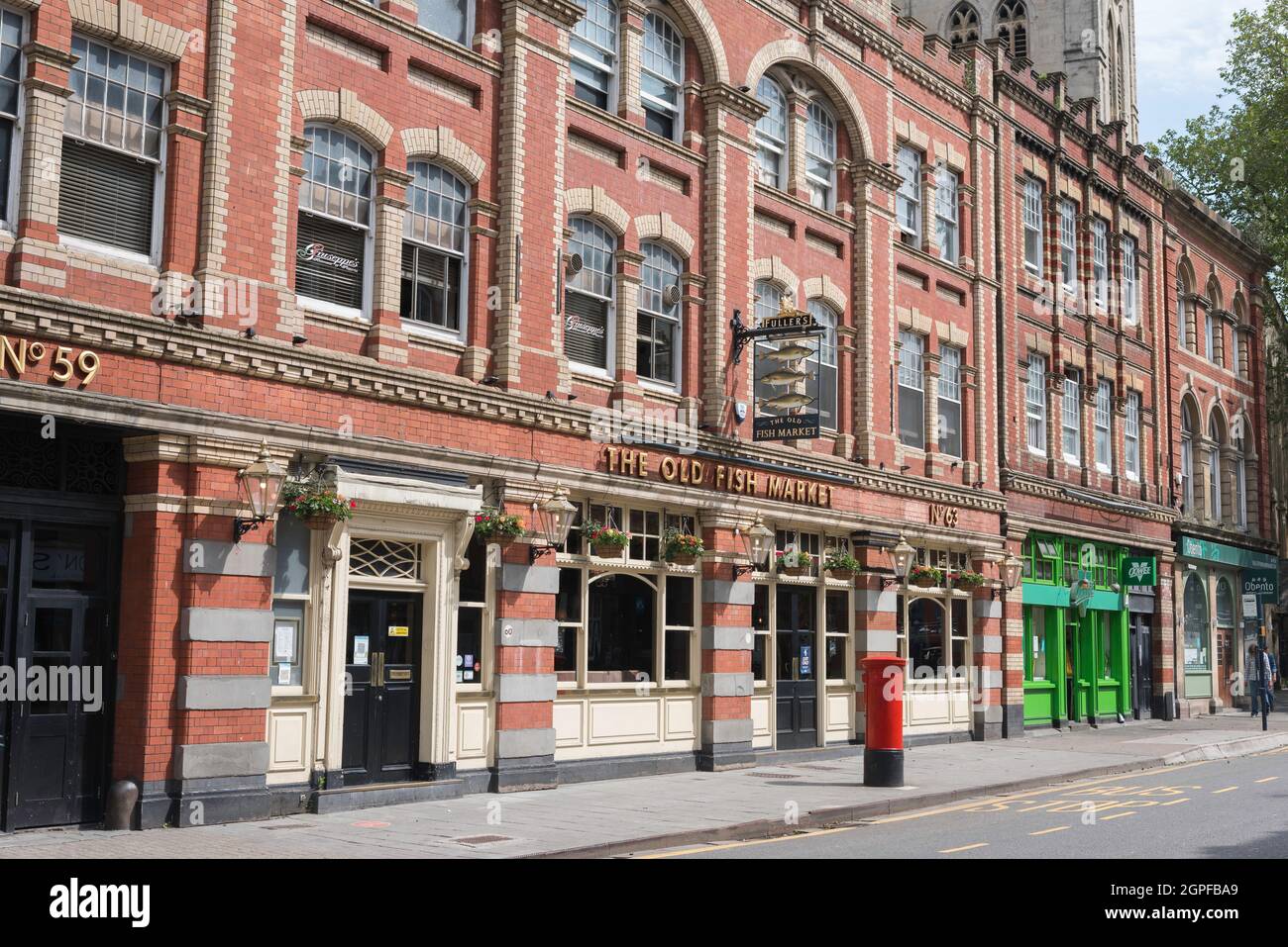 The Old Fish Market Bristol, view of the The Old Fish Market Pub and
