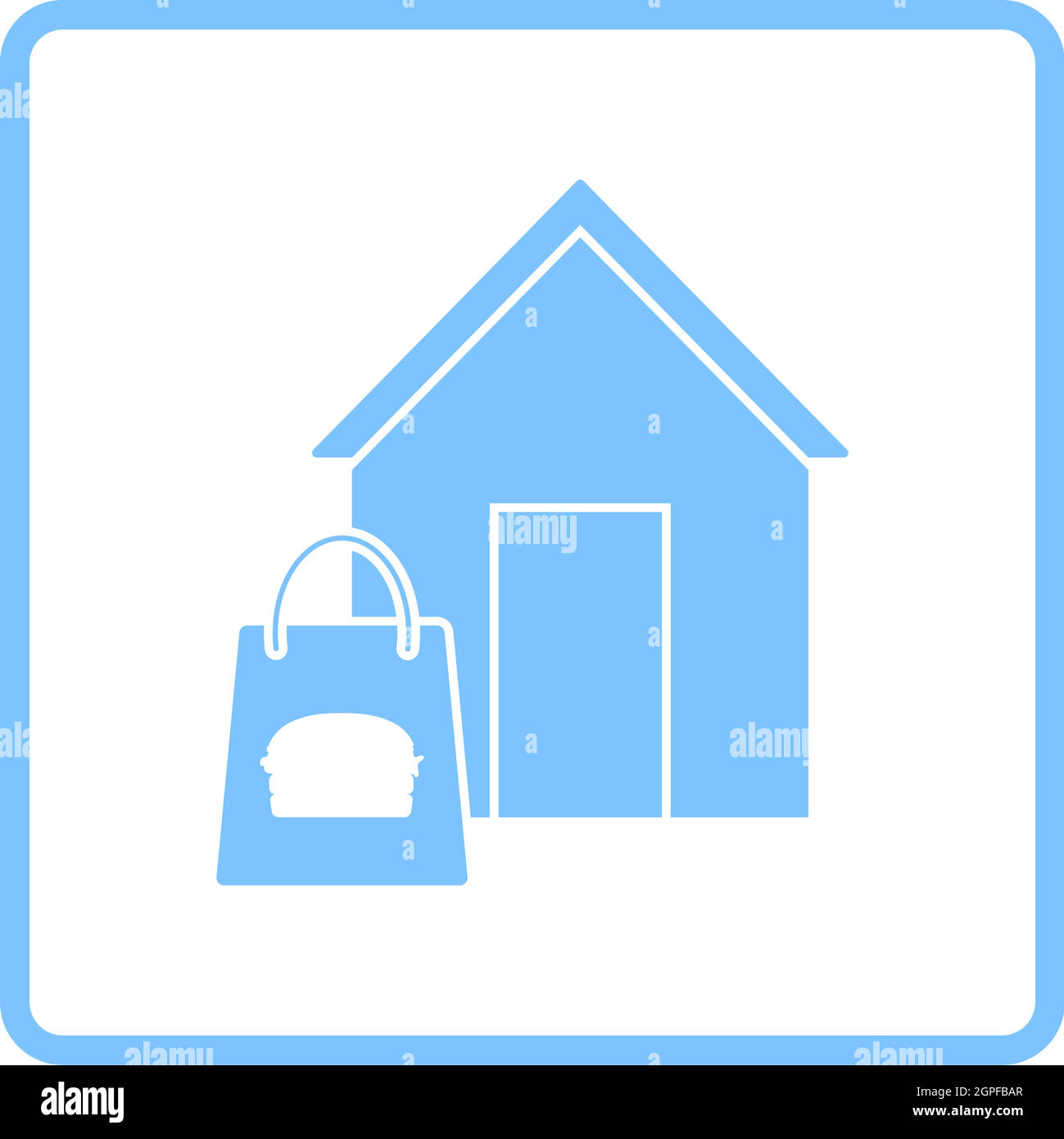 Food Delivery Icon Stock Vector
