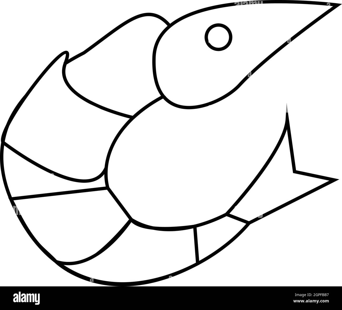 Sea shrimp in market seafood Black and White Stock Photos & Images - Alamy