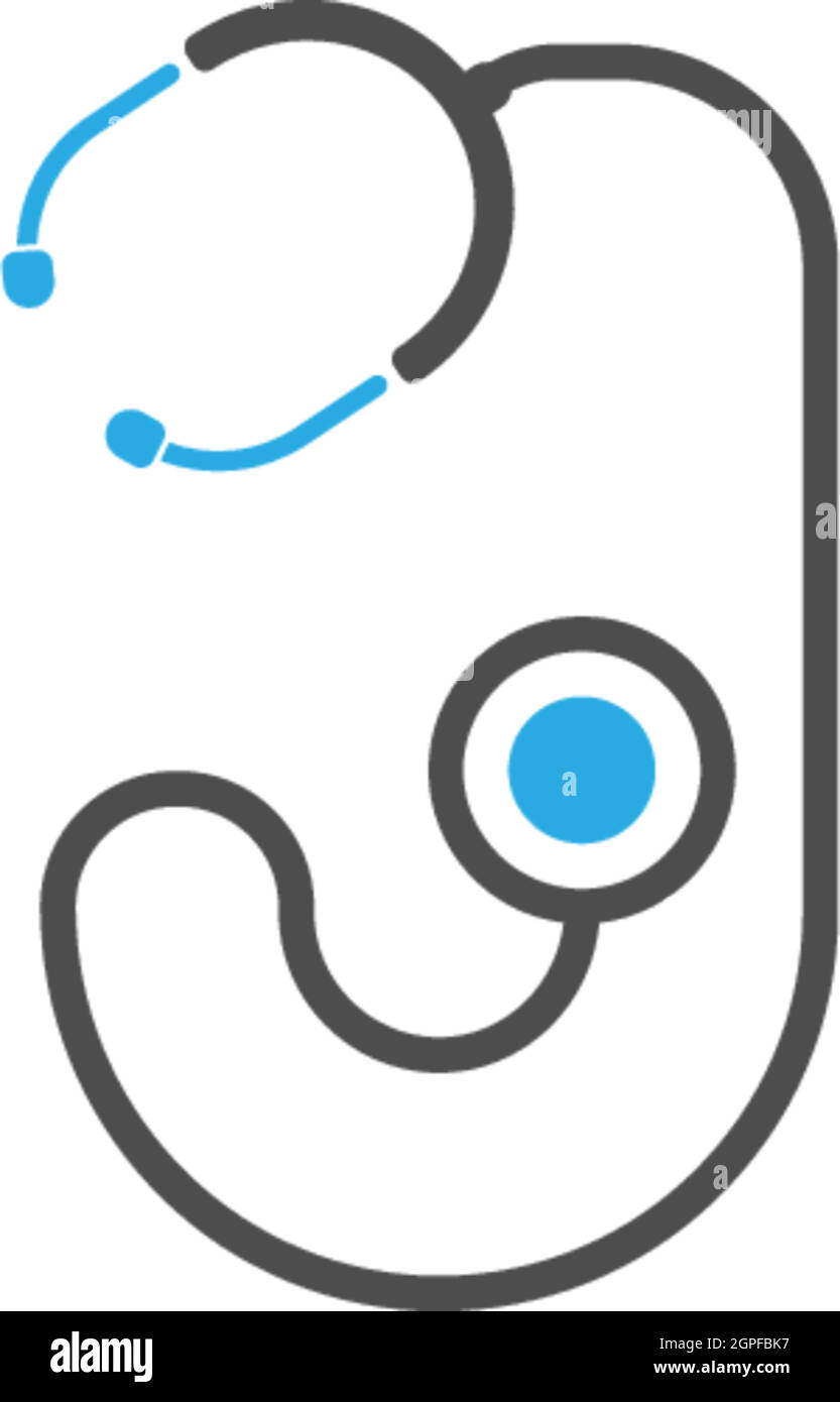 Letter J stethoscope medical logo Stock Vector Image & Art Alamy