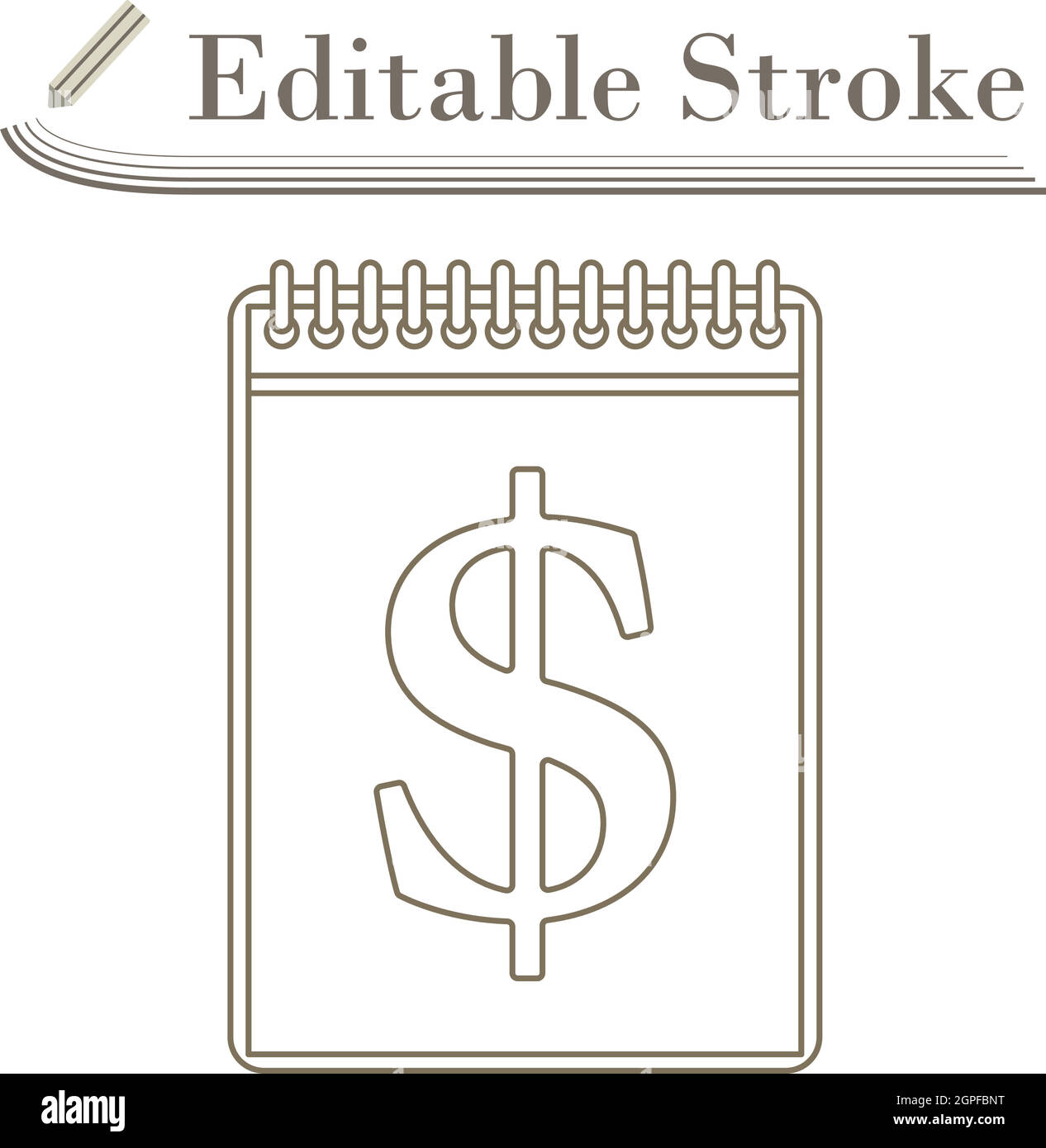 Dollar Calendar Icon Stock Vector