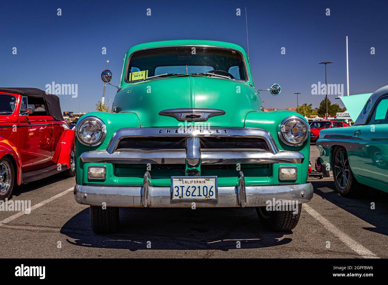 Reno, NV August 4, 2021 1954 Chevrolet Advance Design 3100 Pickup Truck at a local car show