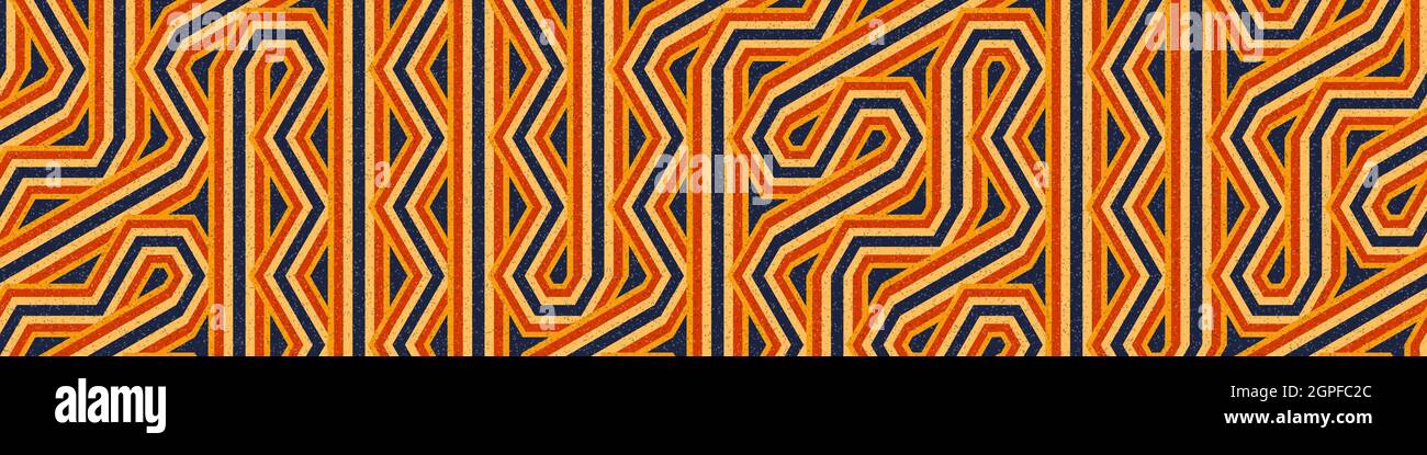 Computer-generated Hexagon Tile Connection art background design illustration Stock Vector