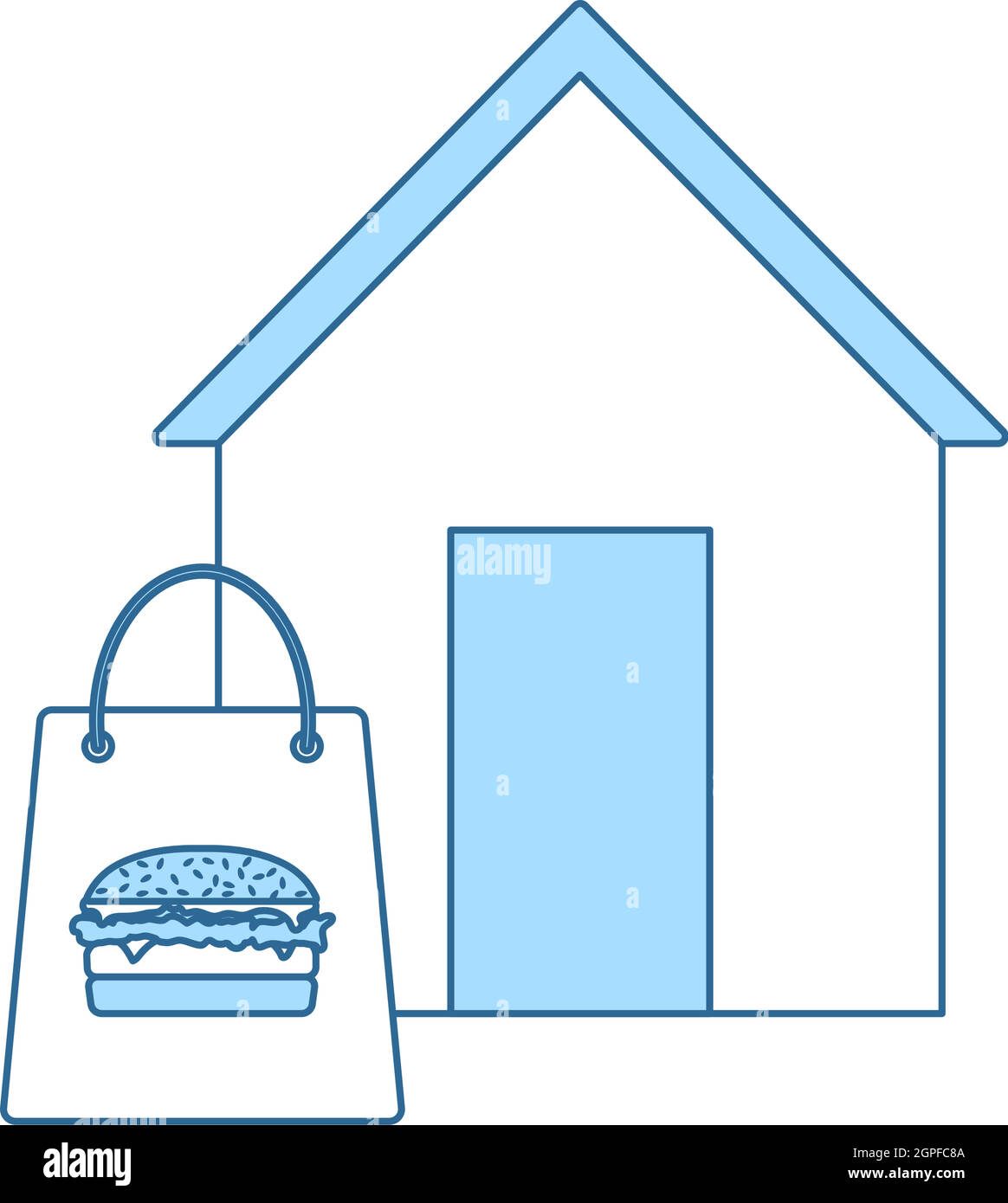 Food Delivery Icon Stock Vector