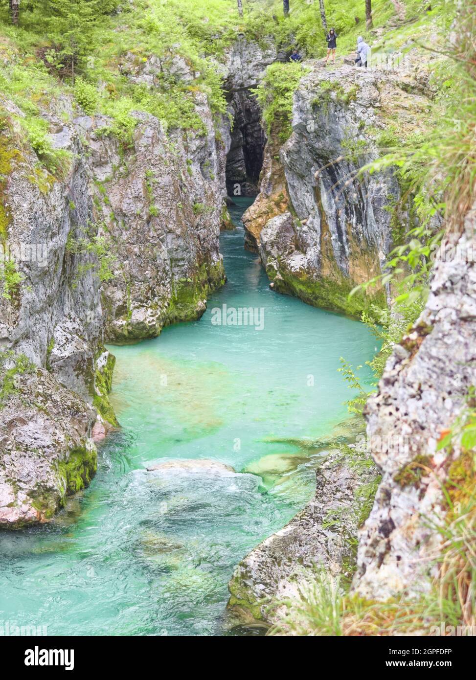 Soca Valley from Slovenia Stock Photo