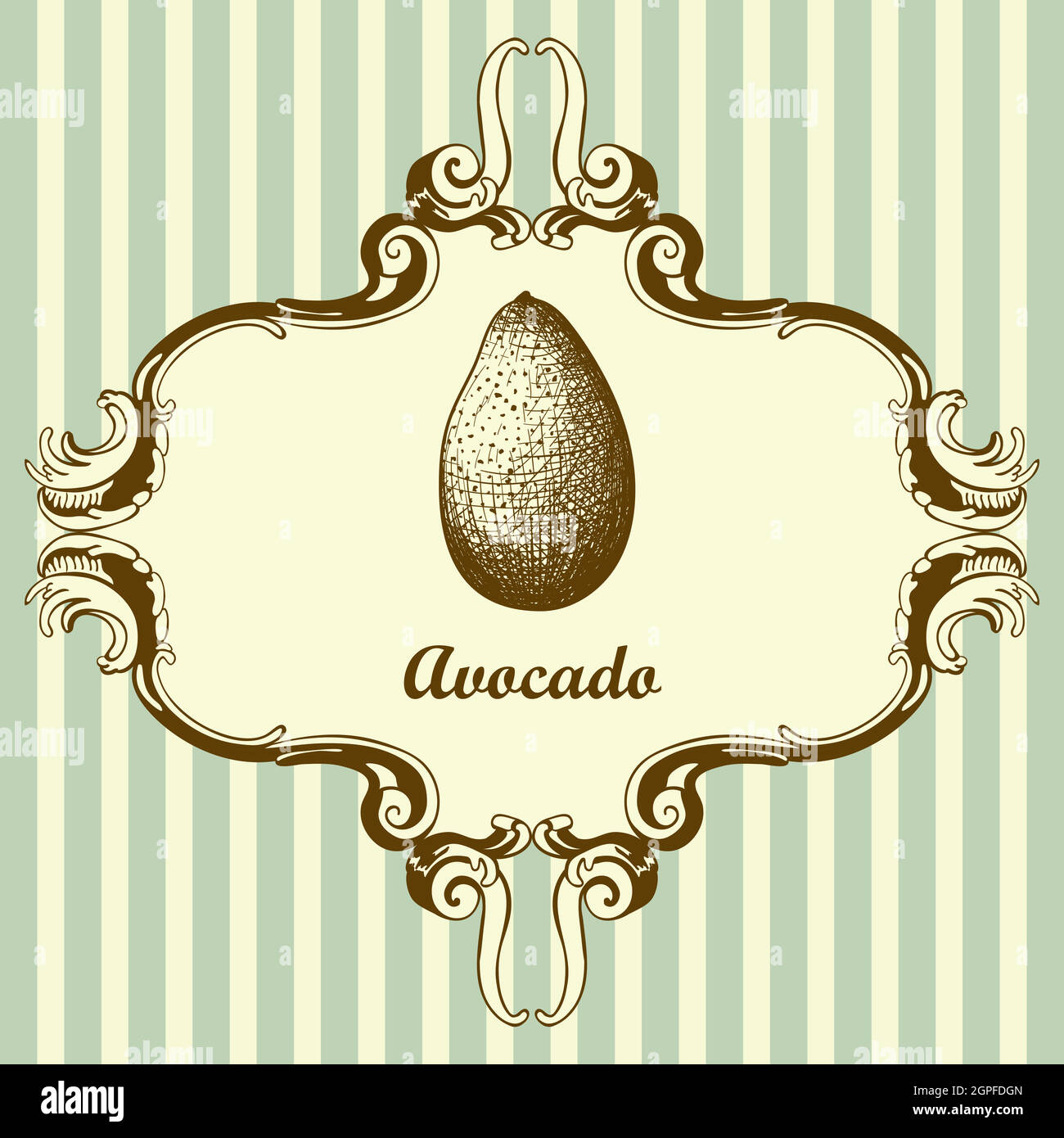 Avocado Icon Stock Vector