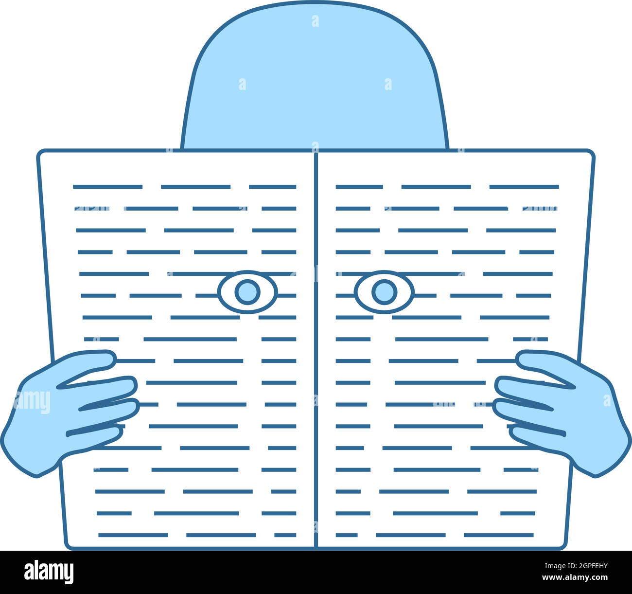 Newspaper Hole Icon Stock Vector