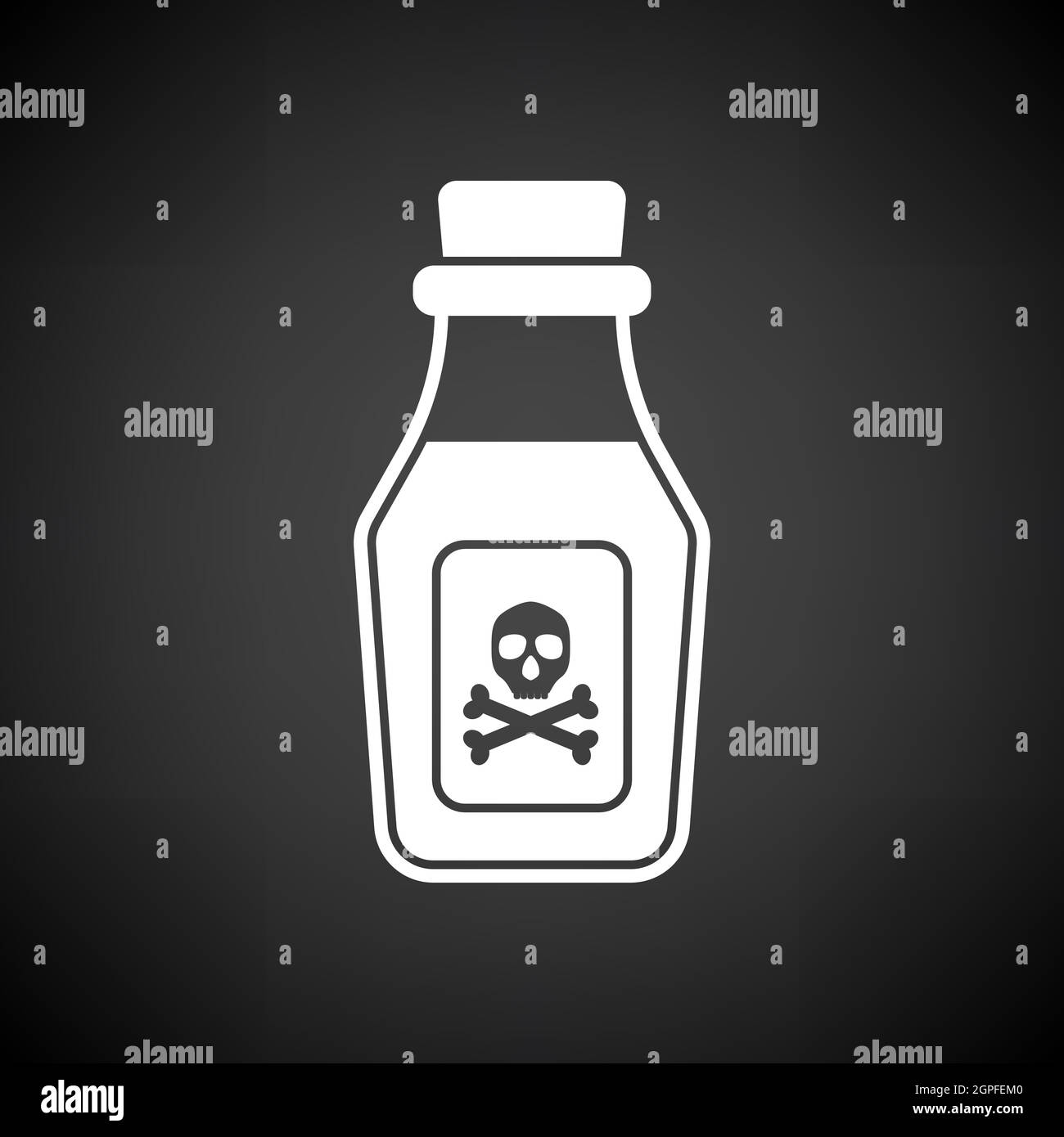 Poison Bottle Icon Stock Vector