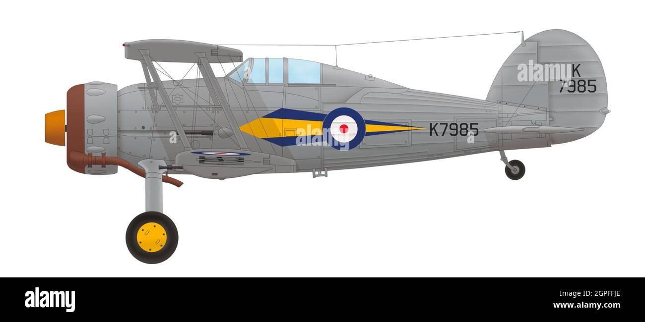 Gloster Gladiator Mk I (K7985) of the No. 73 Squadron Royal