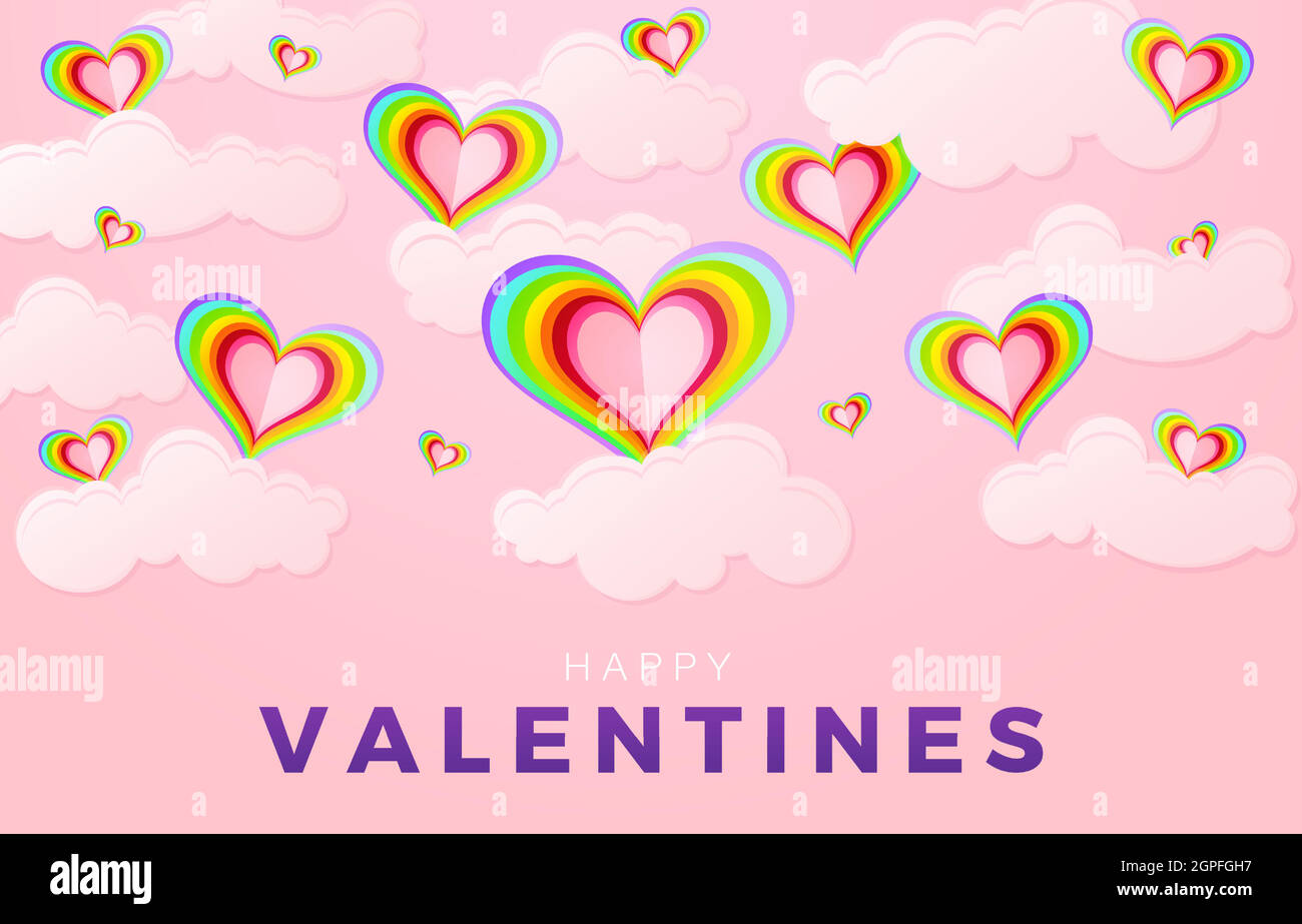 Happy valentines day greetings card Stock Vector Images - Alamy