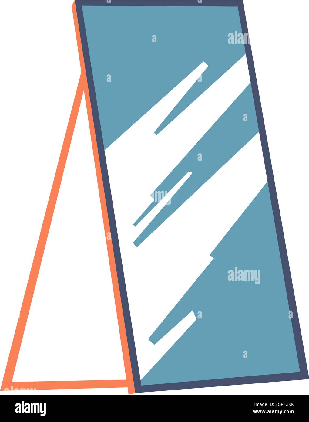 full-length-mirror-with-stand-interior-design-stock-vector-image-art