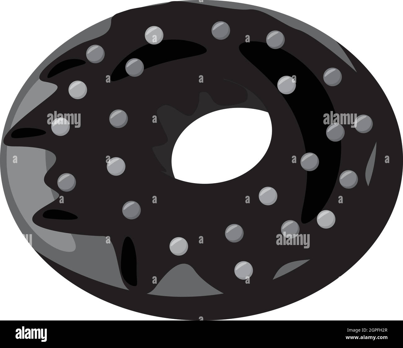 Glazed donut icon cartoon Stock Vector Images - Alamy