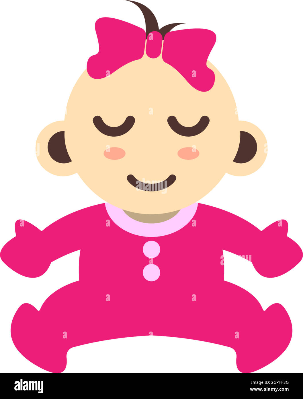 Baby cute logo icon concept Stock Vector