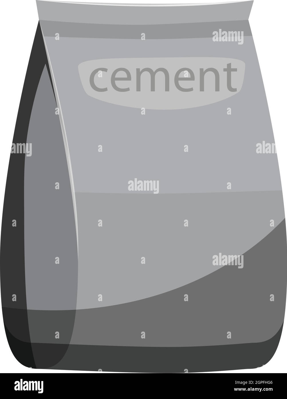 Bag of cement icon, gray monochrome style Stock Vector Image & Art Alamy