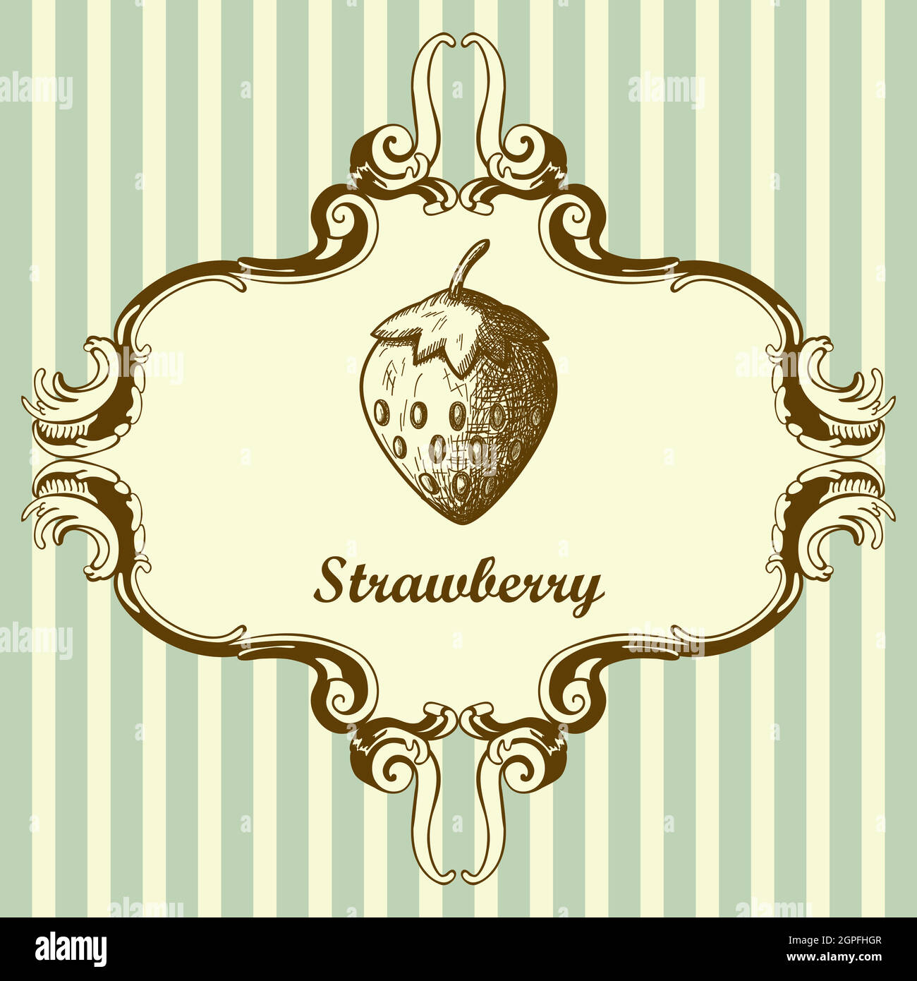 Icon Of Strawberry Stock Vector