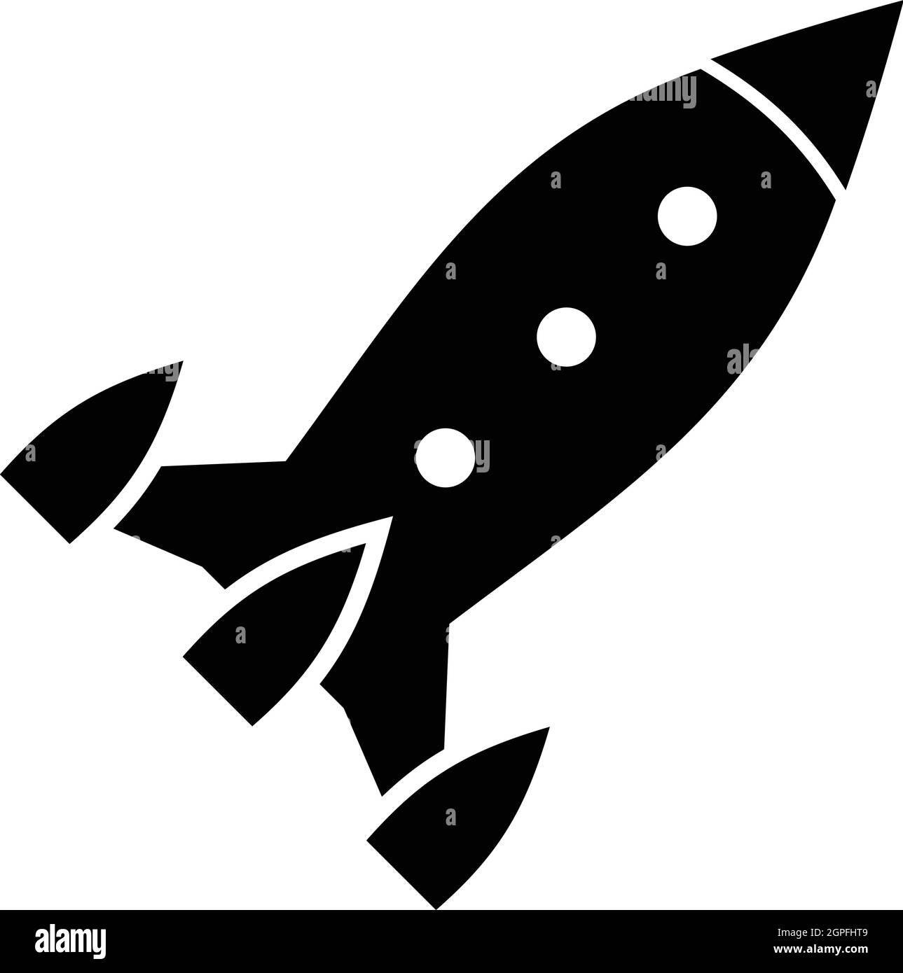 Aircraft rocket icon, simple style Stock Vector Image & Art - Alamy