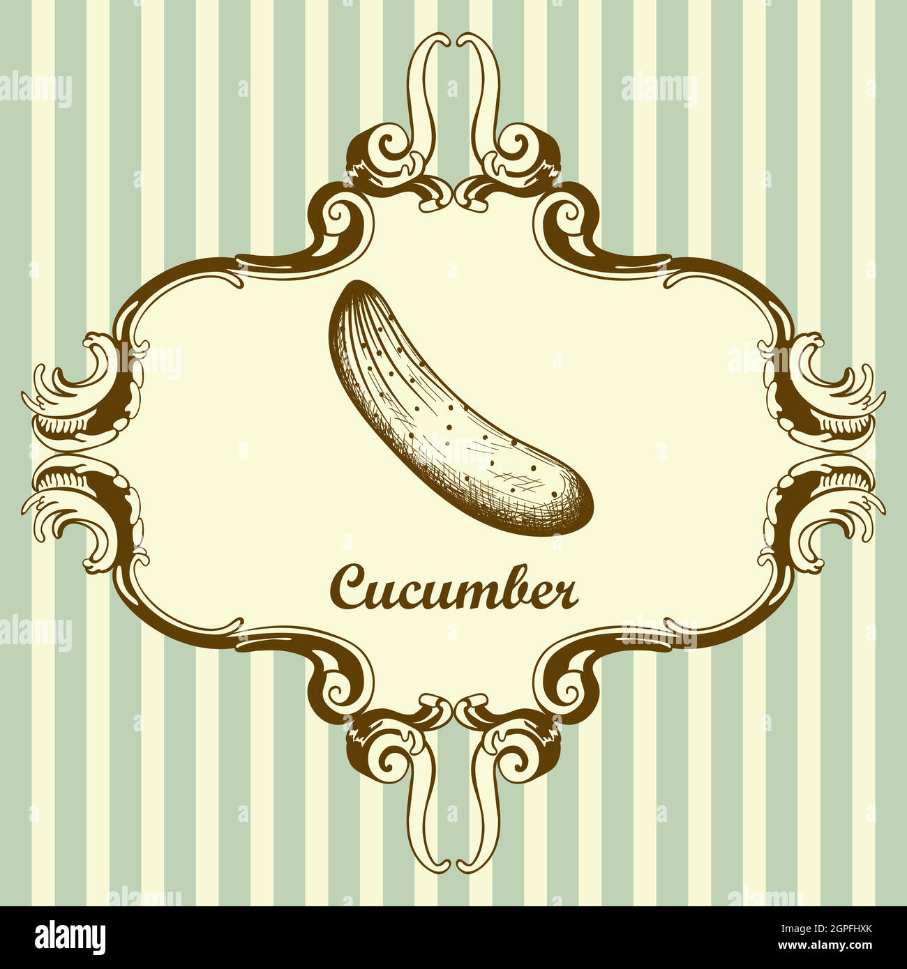 Cucumber Icon Stock Vector