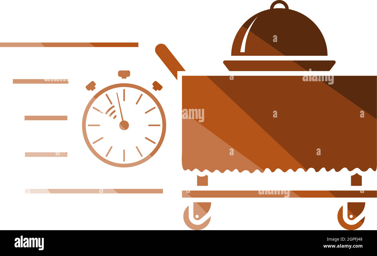 Fast Room Service Icon Stock Vector
