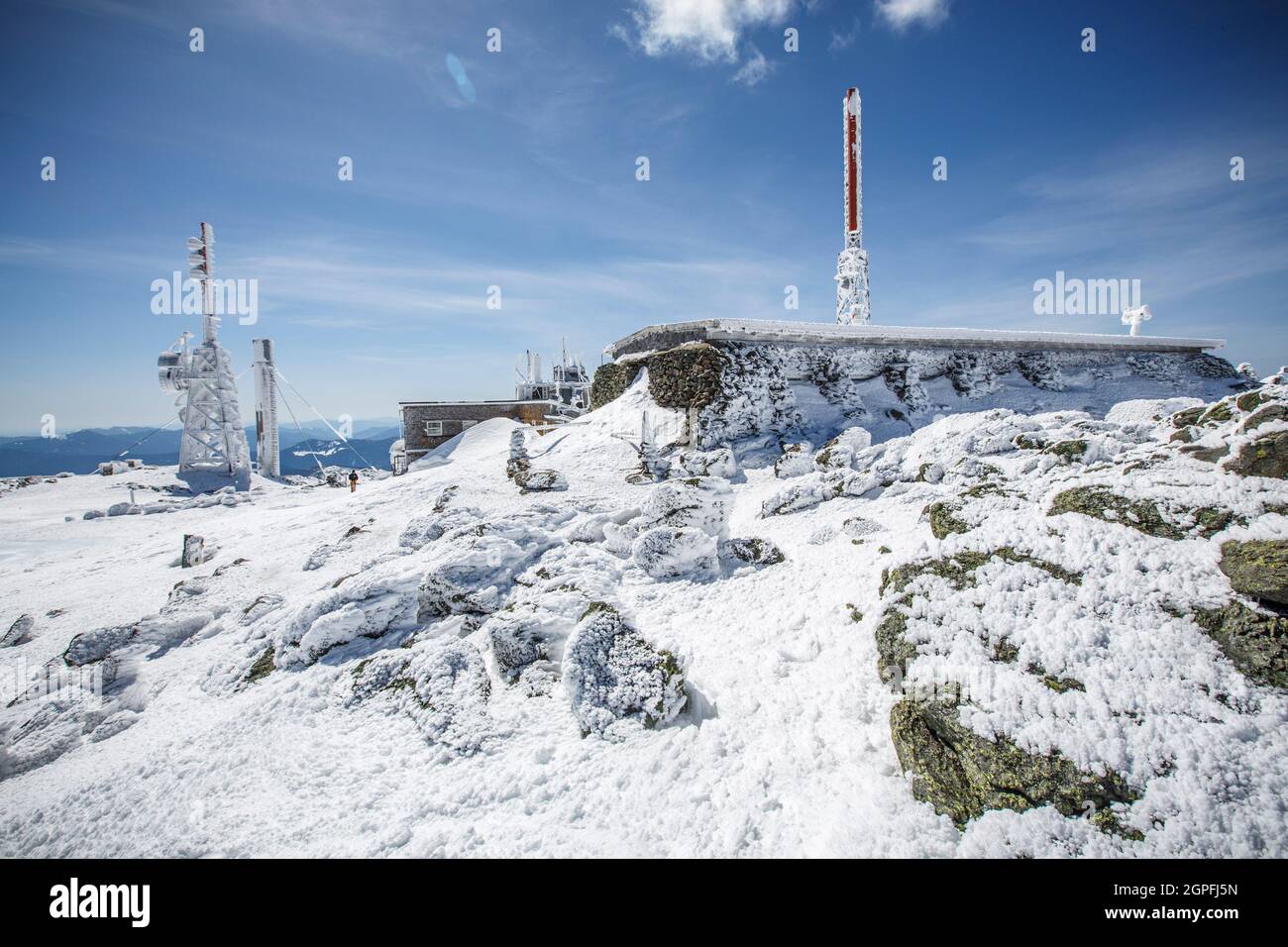 The winter summit of Mt Washington, New Hampshire Stock Photo - Alamy