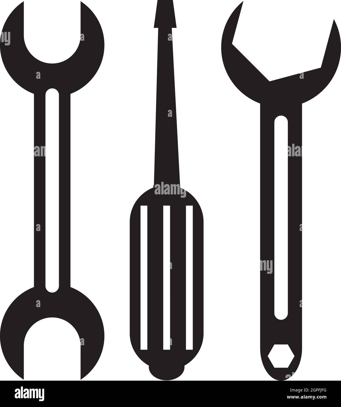 Screwdriver and wrench icon, simple style Stock Vector Image & Art Alamy