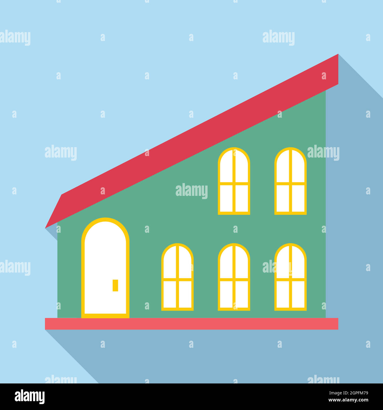 Green house icon, flat style Stock Vector Image & Art - Alamy