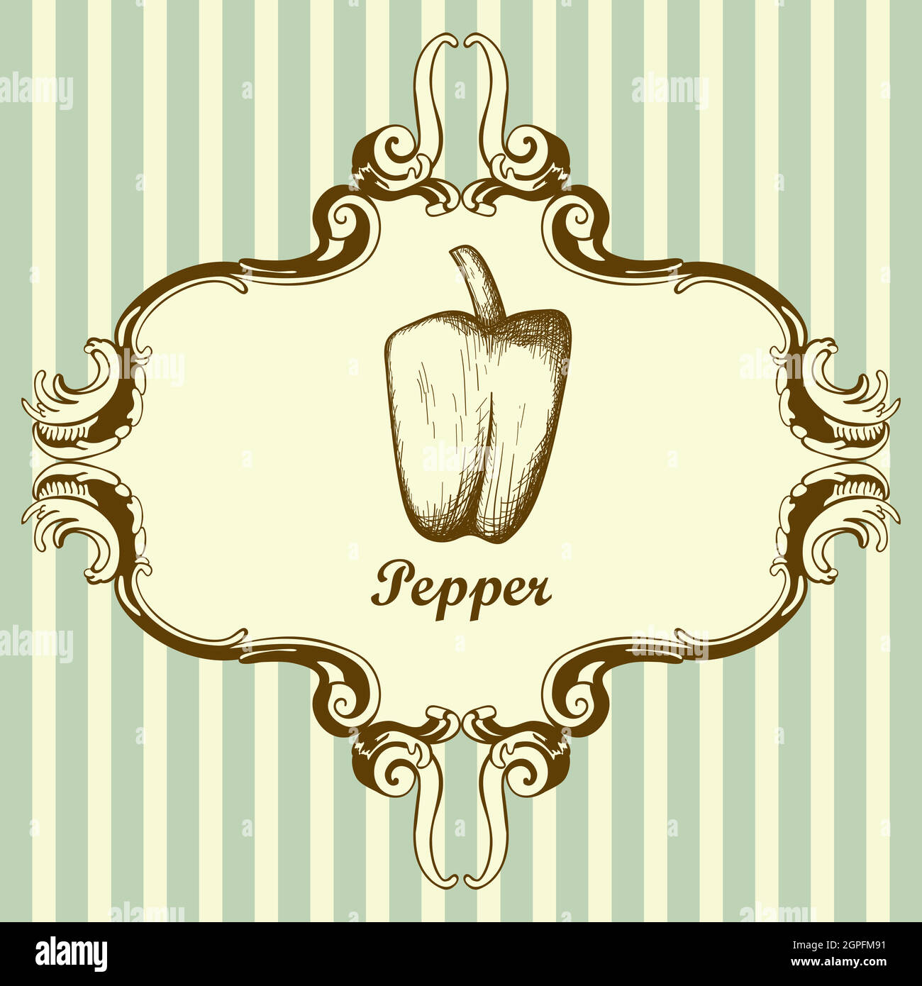 Pepper Icon Stock Vector