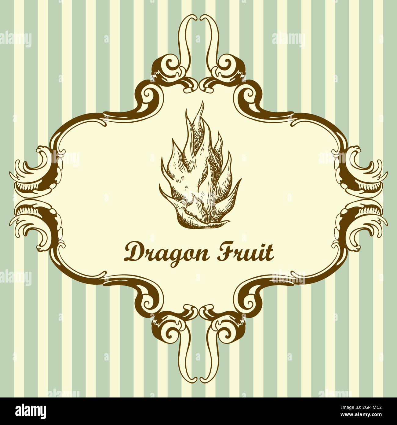 Icon Of Dragon Fruit Stock Vector