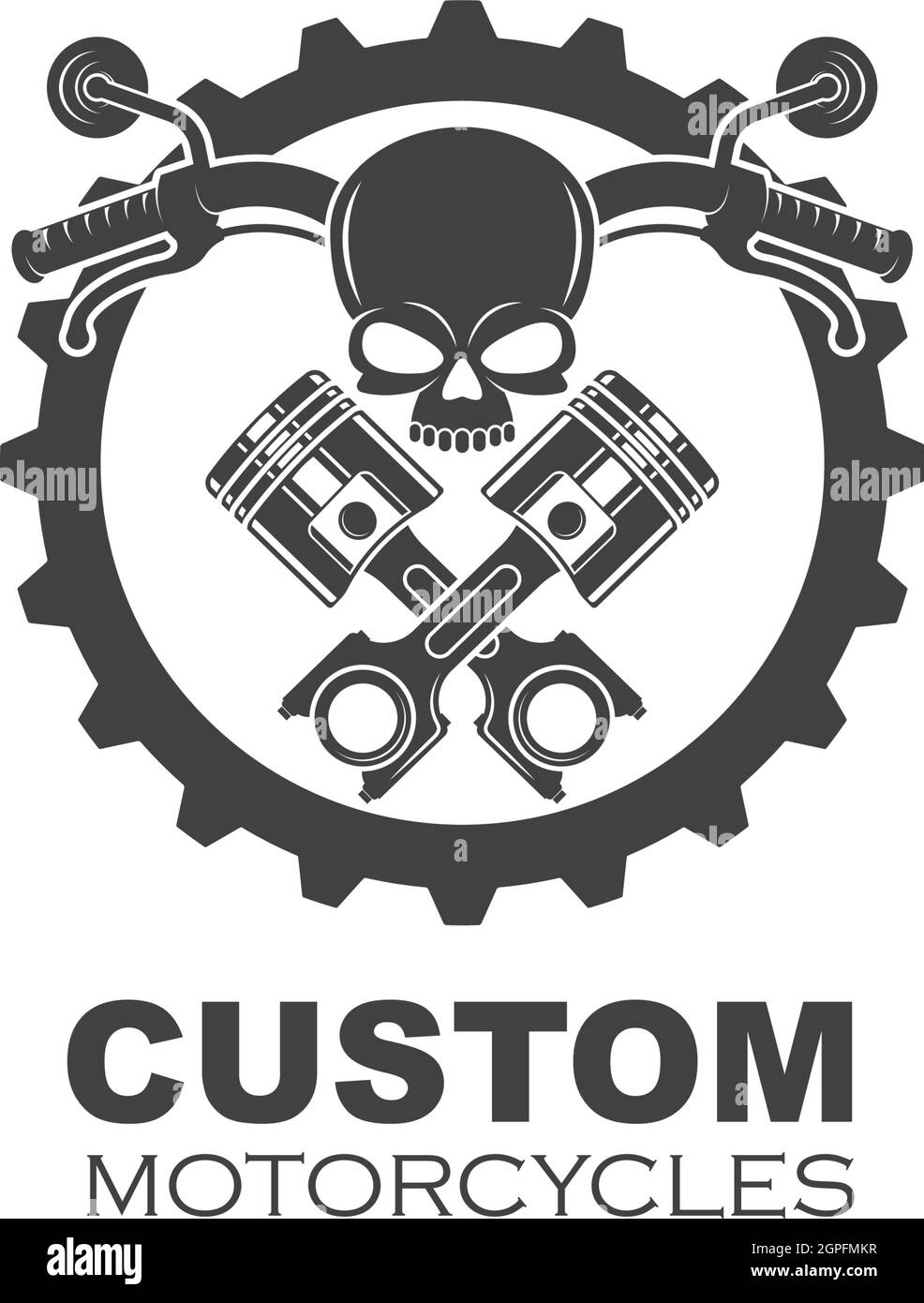 custom motorcycle vector illustration design Stock Vector Image & Art