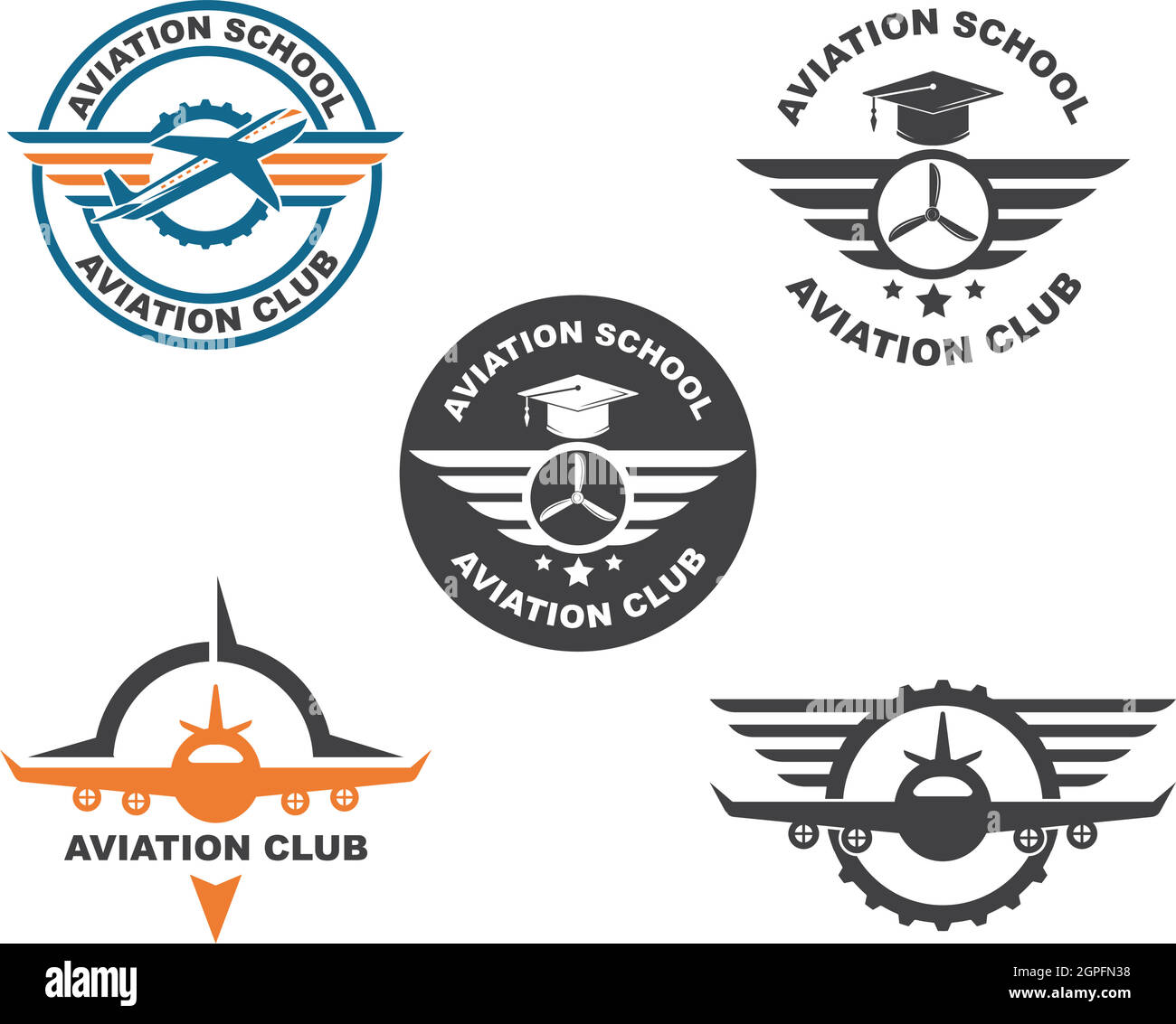 aviation academy vector illustration design Stock Vector