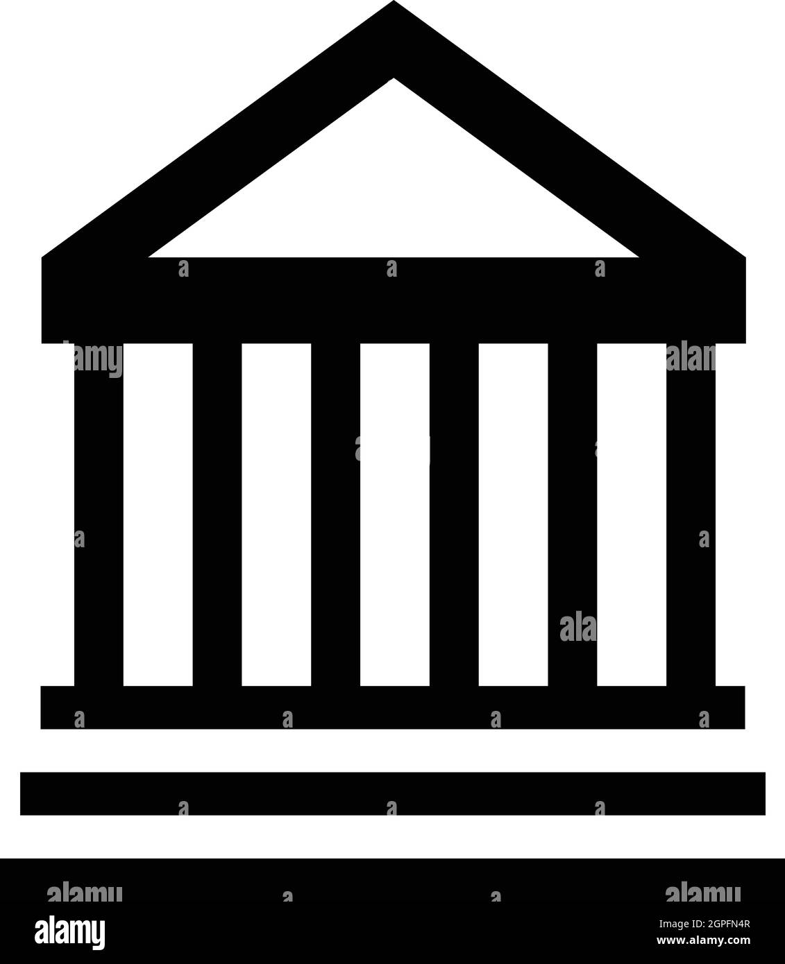 Museum building icon, simple style Stock Vector
