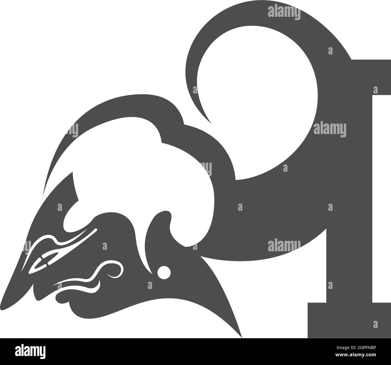 Javanese puppet icon with letter logo design vector illustration Stock ...
