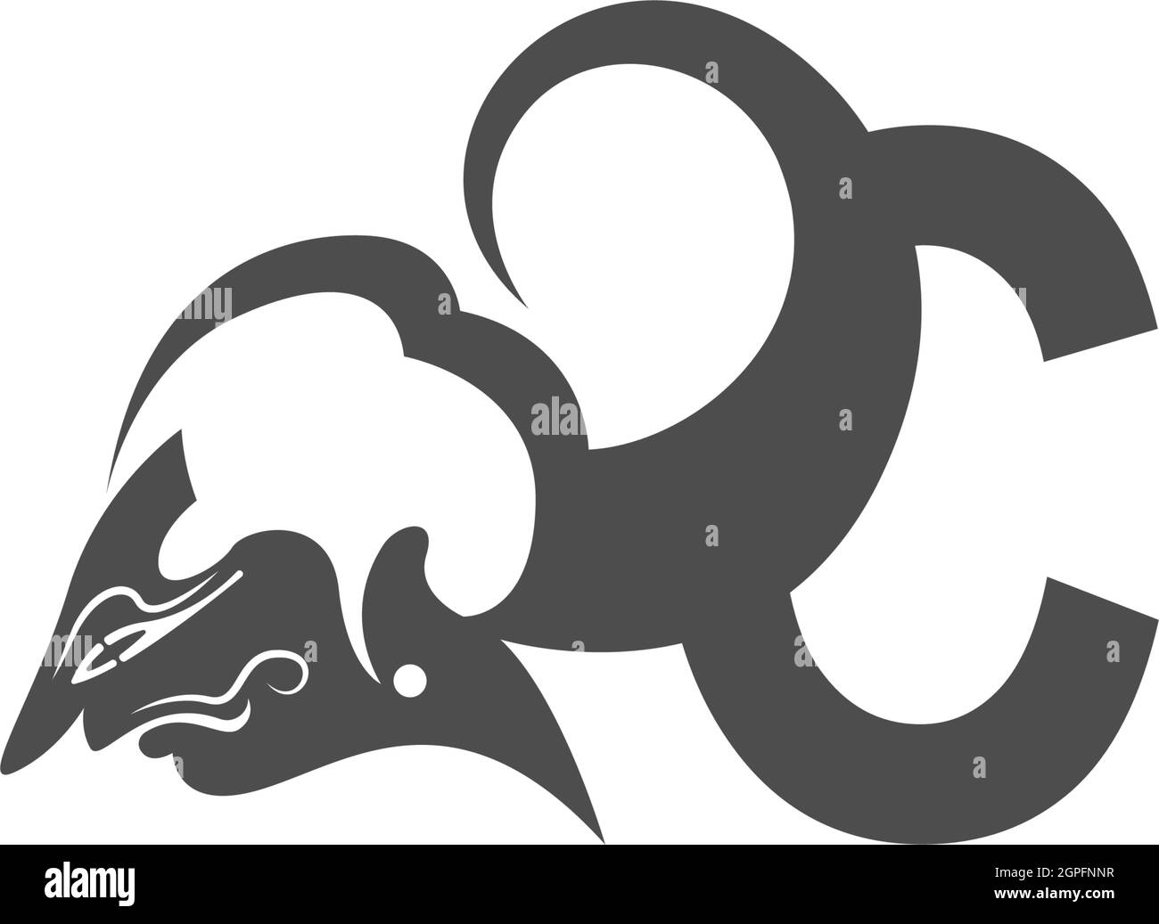 Javanese puppet icon with letter logo design vector illustration Stock ...