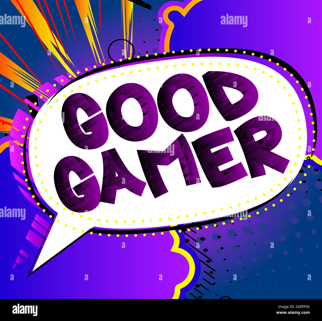 Pc or Console gaming, Gamer related words, quote. Stock Vector
