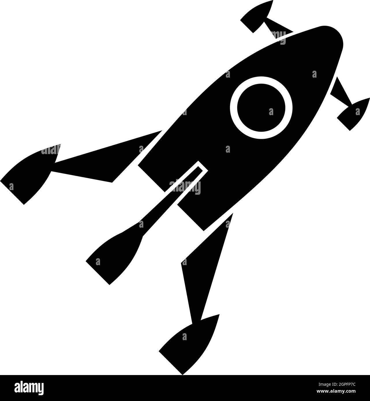 Little rocket icon, simple style Stock Vector Image & Art - Alamy