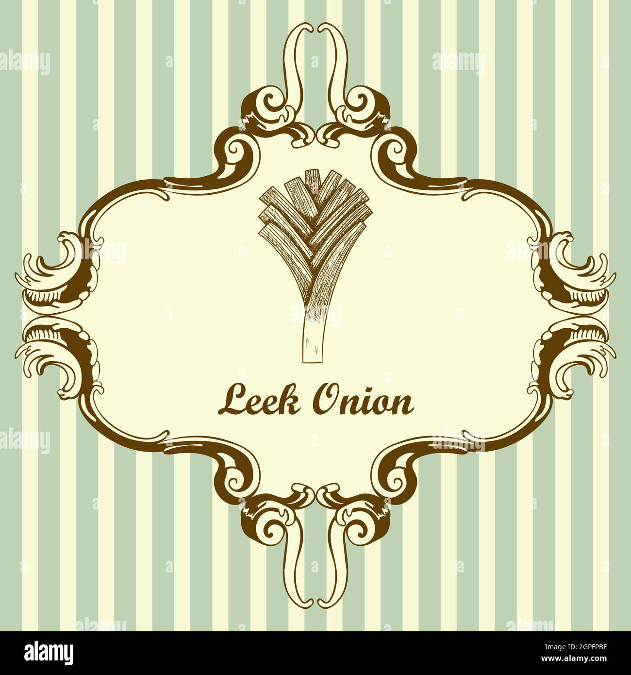 Leek Onion Icon Stock Vector