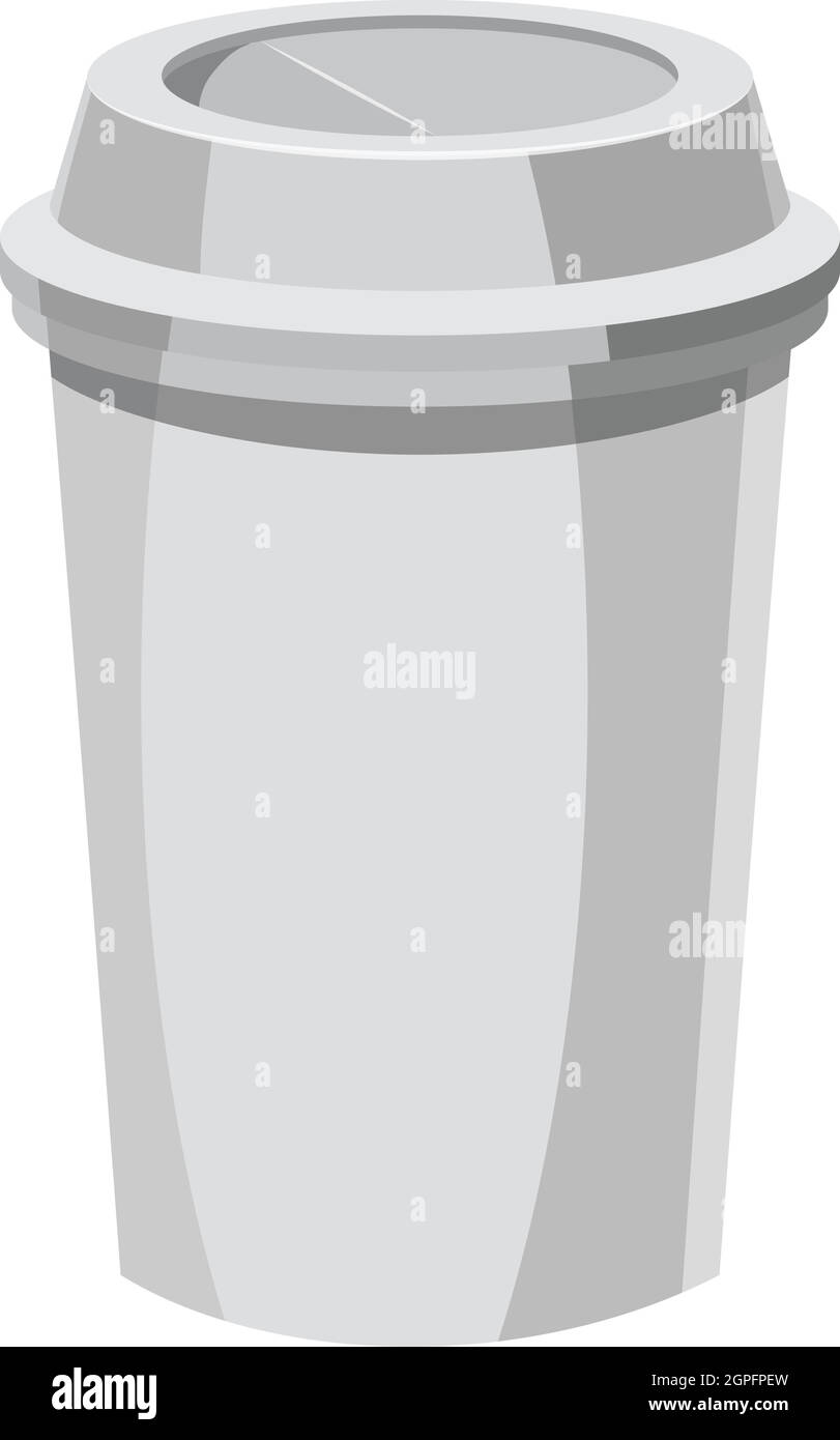 Paper cup for coffee icon, gray monochrome style Stock Vector