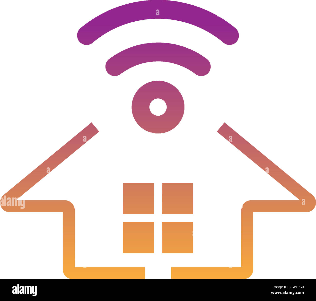 Smart Home logo icon design concept illustration template Stock Vector