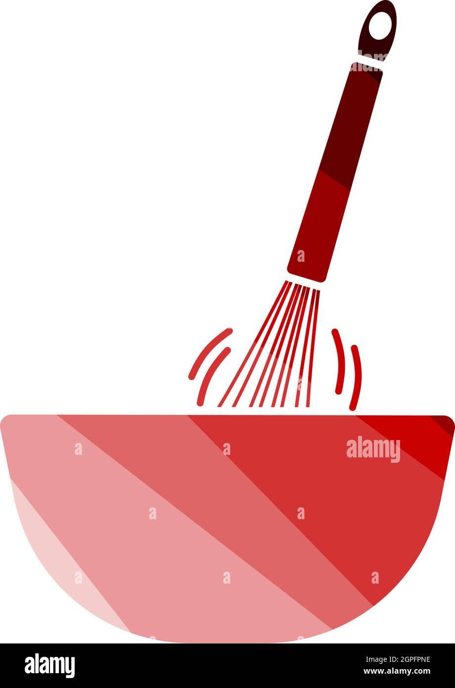 Corolla Mixing In Bowl Icon Stock Vector