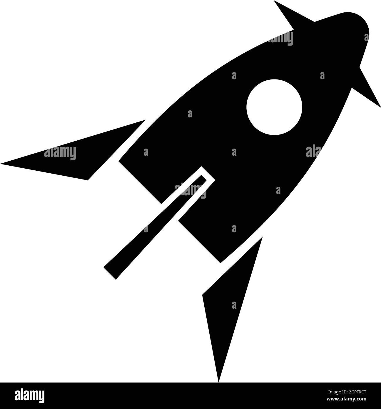 Rocket for space flight icon, simple style Stock Vector Image & Art - Alamy