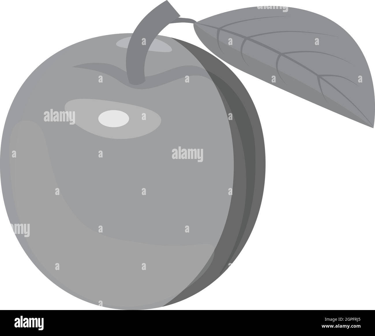 Apricot icon vector symbol Stock Vector Images Alamy