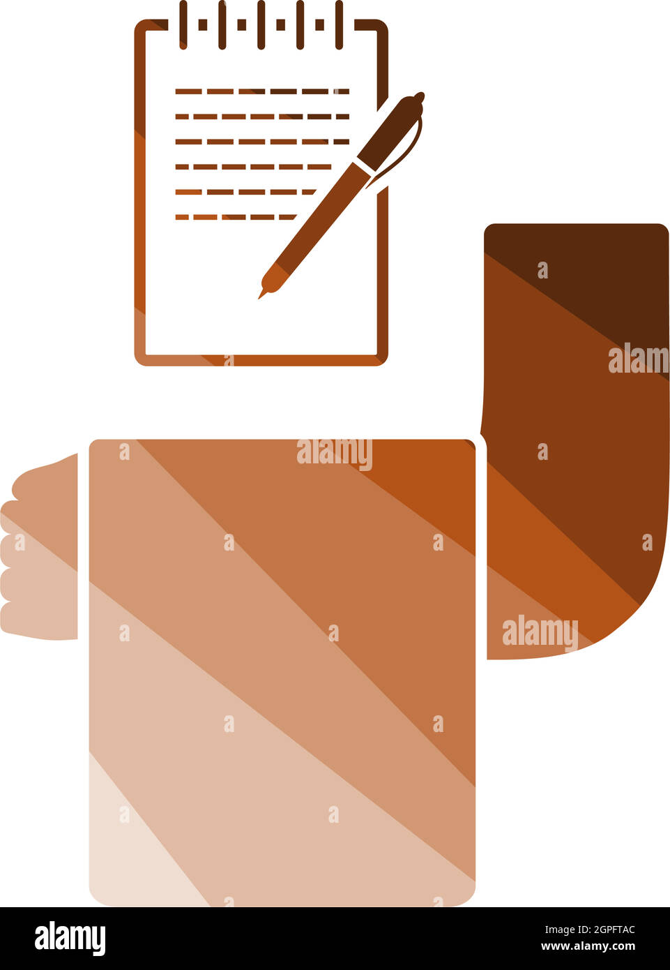 Waiter Take Oder Icon Stock Vector