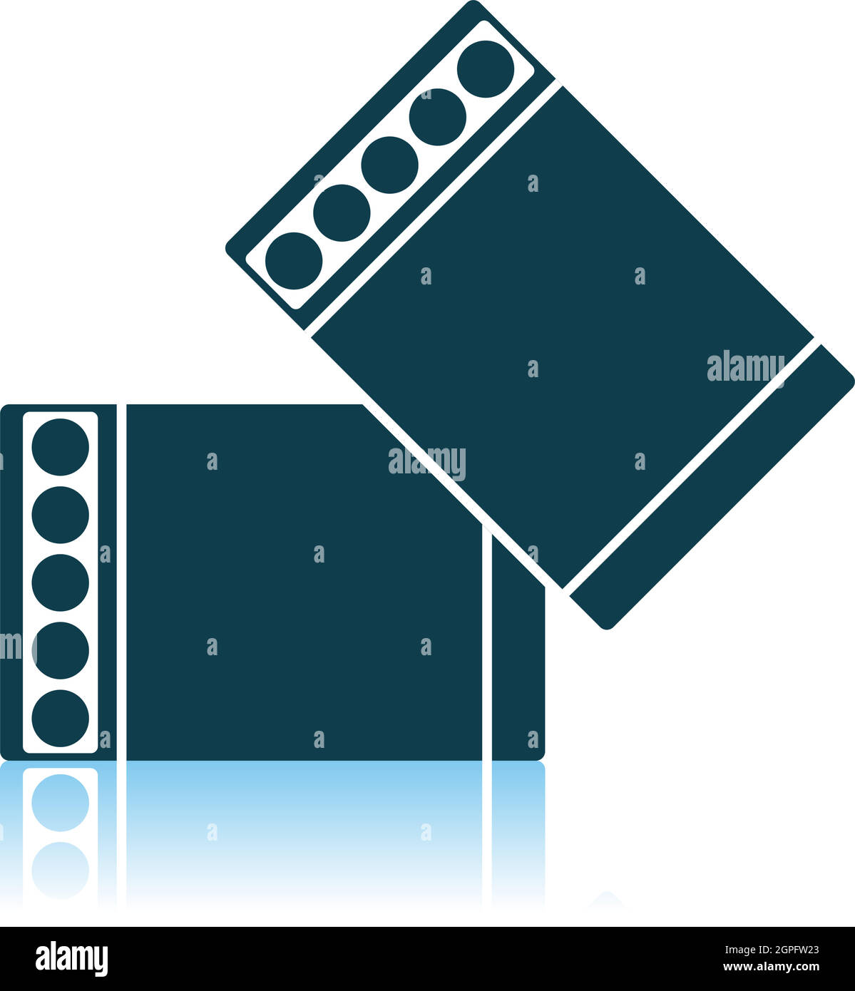 Business Cufflink Icon Stock Vector