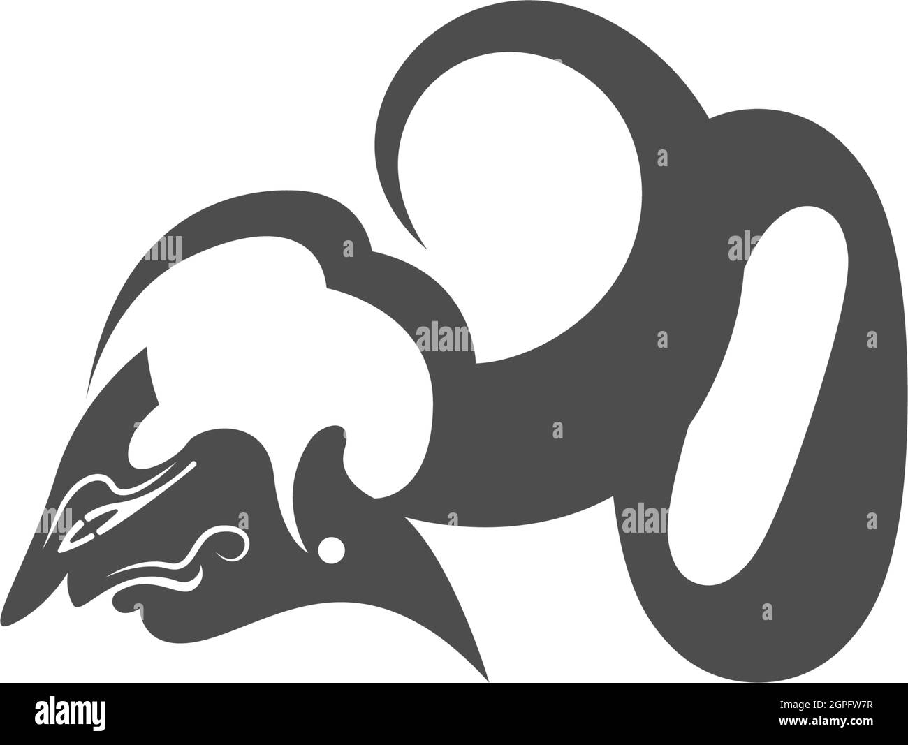Javanese puppet icon with number logo design vector illustration Stock ...