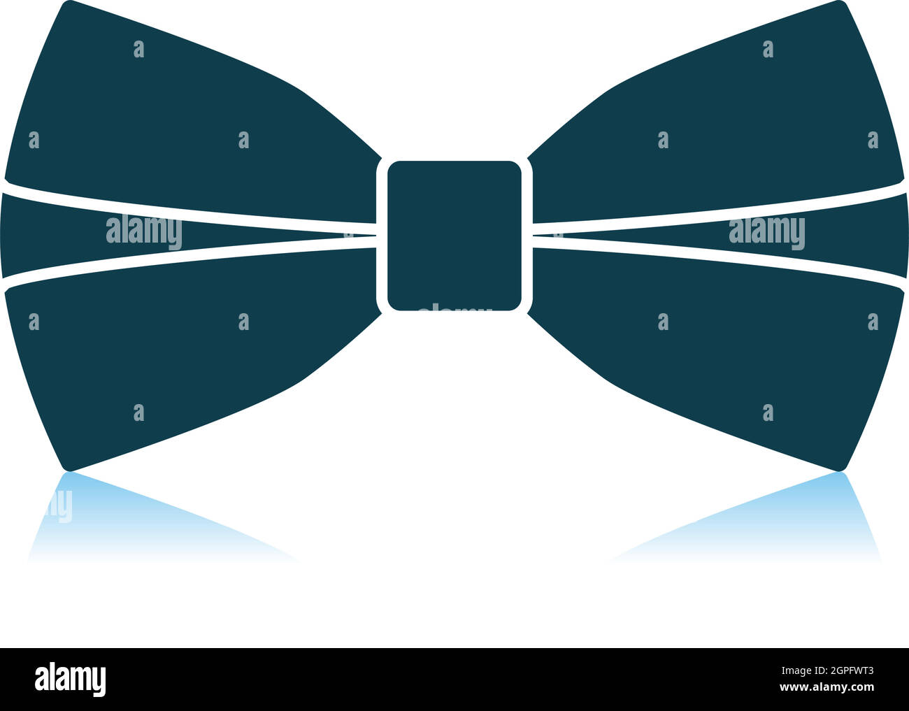 Business Butterfly Tie Icon Stock Vector