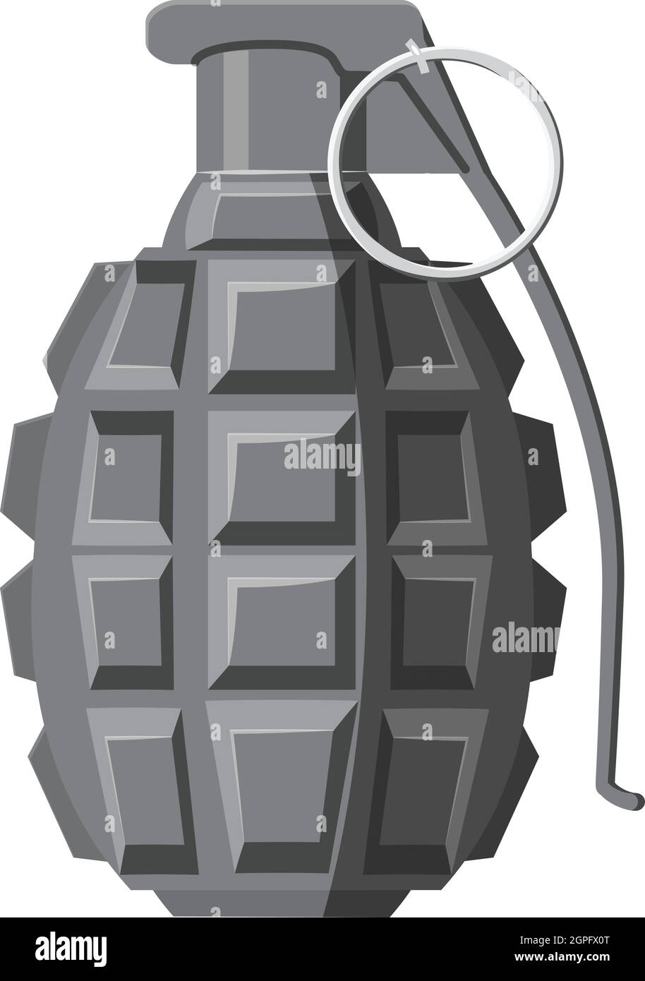 Grenade icon, gray monochrome style Stock Vector Image & Art - Alamy